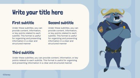 Modelo de apresentação Zootopia - Essa Cidade É o Bicho