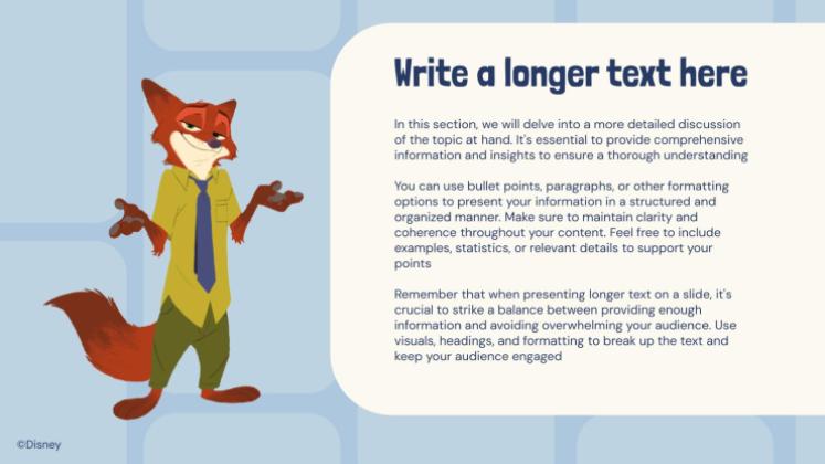 Modelo de apresentação Zootopia - Essa Cidade É o Bicho