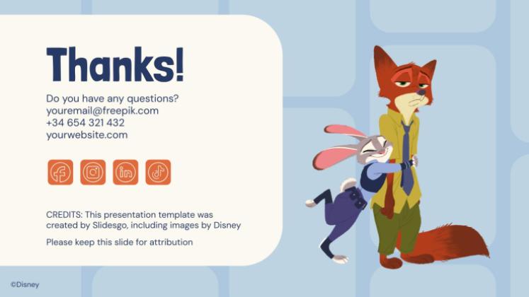 Modelo de apresentação Zootopia - Essa Cidade É o Bicho