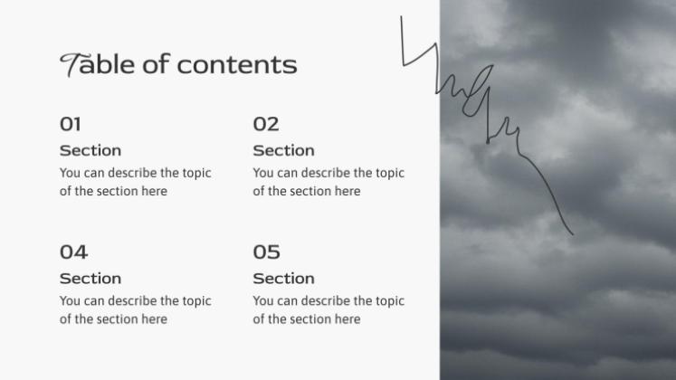 날씨 예보 프레젠테이션 템플릿