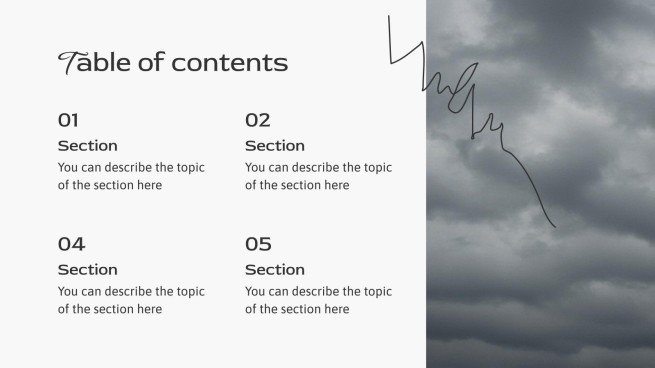 날씨 예보 프레젠테이션 템플릿