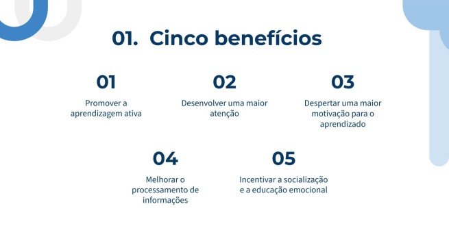 Modelo de apresentação Intervalos ativos: 5 dinâmicas para fazer em sua sala de aula