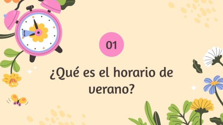 Plantilla de presentación ¿Qué es el horario de verano?