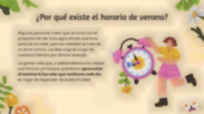 Plantilla de presentación ¿Qué es el horario de verano?