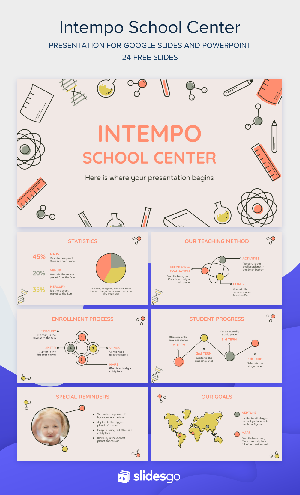 Intempo School Center Google Slides & PowerPoint template