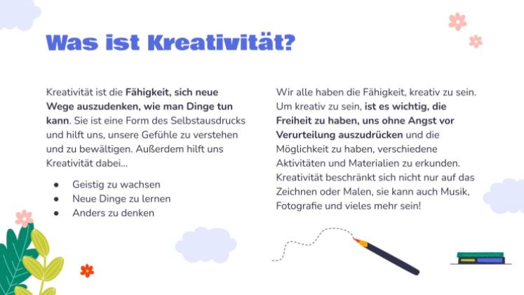 Förderung der Kreativität in der Grundschule Präsentationsvorlage