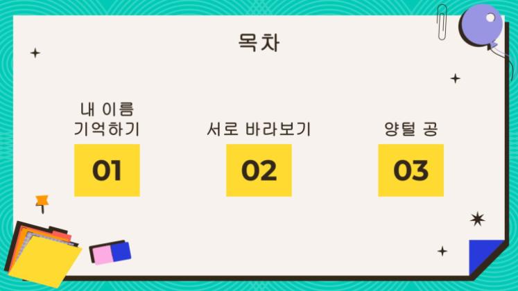 그룹 소개 활동 프레젠테이션 템플릿