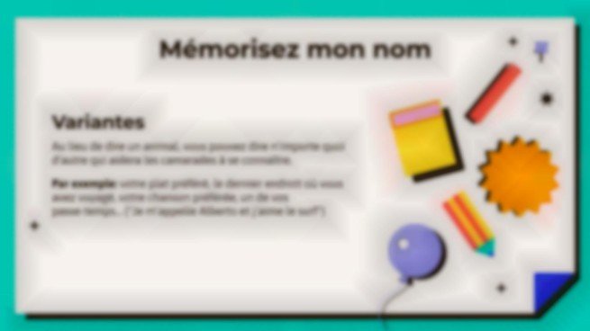 Activités d'introduction au groupe Modèles de présentation