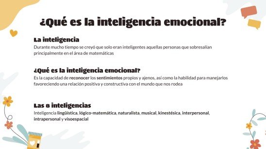 Plantilla de presentación Desarrolla la inteligencia emocional