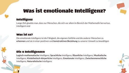 Entwicklung der emotionalen Intelligenz Präsentationsvorlage