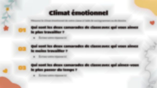 Développement de l'intelligence émotionnelle Modèles de présentation