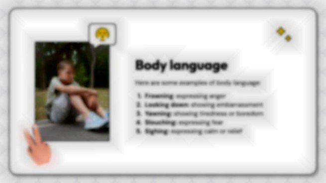 비언어적 의사소통: 말하지 않고 자신을 표현하는 방법은 무엇입니까? 프레젠테이션 템플릿