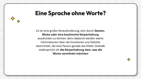 Nonverbale Kommunikation: Wie kann man sich ausdrücken, ohne zu sprechen? Präsentationsvorlage