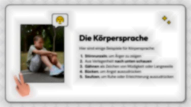 Nonverbale Kommunikation: Wie kann man sich ausdrücken, ohne zu sprechen? Präsentationsvorlage