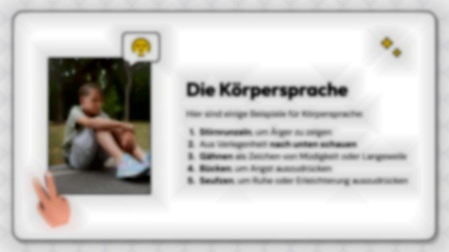 Nonverbale Kommunikation: Wie kann man sich ausdrücken, ohne zu sprechen? Präsentationsvorlage