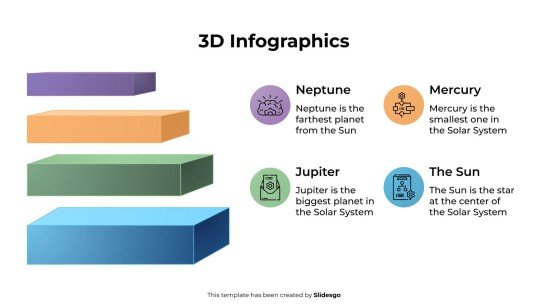 Plantilla de presentación Infografías 3D