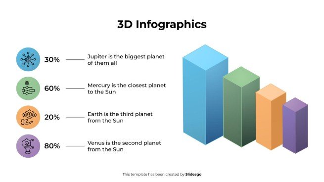 Plantilla de presentación Infografías 3D