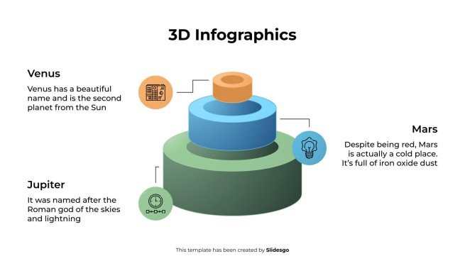 Plantilla de presentación Infografías 3D