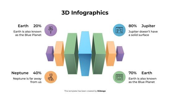 Plantilla de presentación Infografías 3D