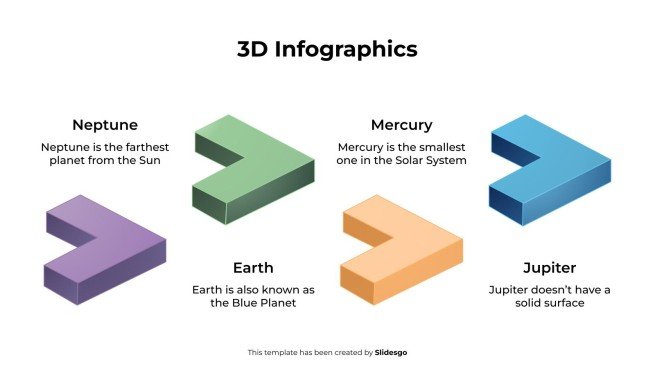 Plantilla de presentación Infografías 3D