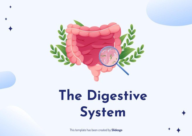 The Digestive System presentation template 