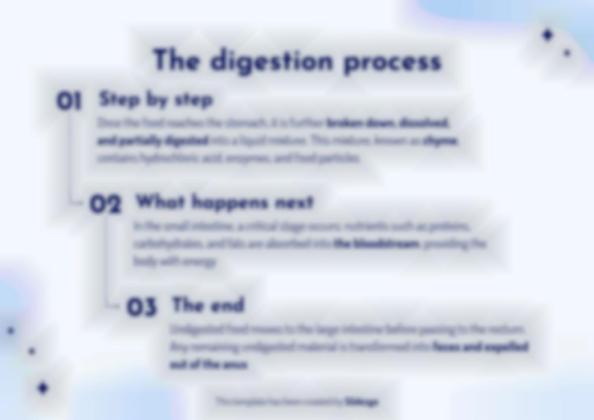 The Digestive System presentation template 