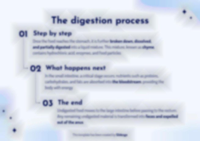 The Digestive System presentation template 