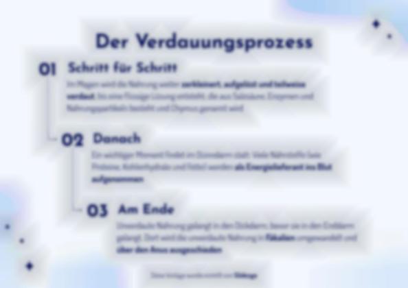 Das Verdauungssystem Präsentationsvorlage