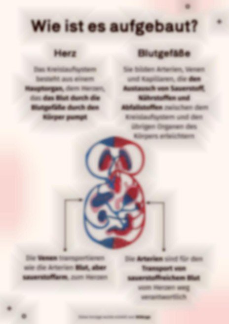 Das Kreislaufsystem Präsentationsvorlage
