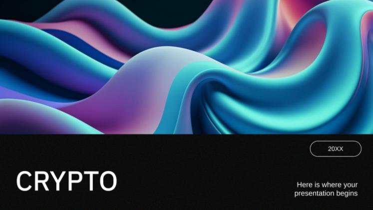 Modelo de apresentação Criptomoeda