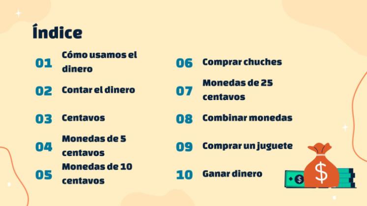 Plantilla de presentación Dinero