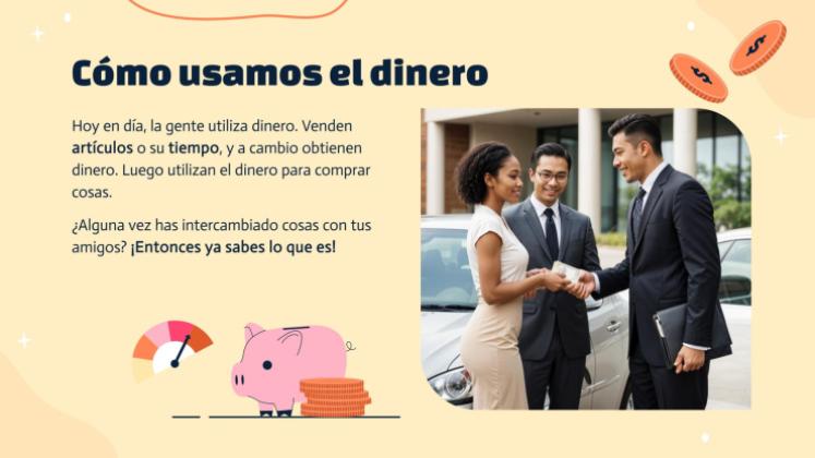 Plantilla de presentación Dinero