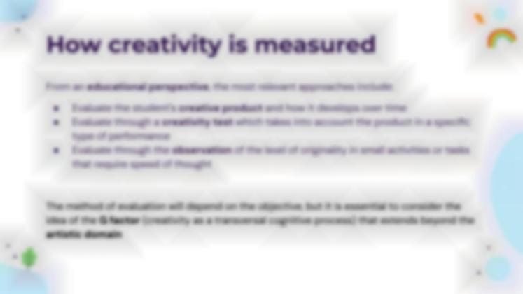 What is Creativity and How to Evaluate it presentation template 