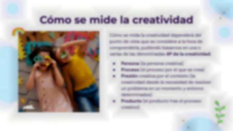 Plantilla de presentación ¿Qué es la creatividad y cómo evaluarla?