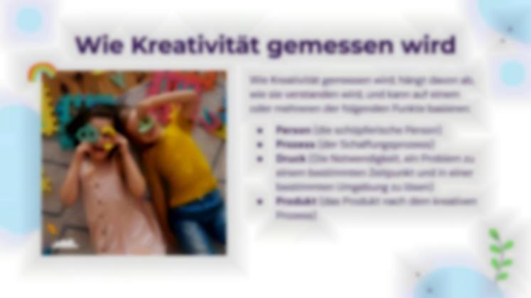 Was ist Kreativität und wie kann man sie bewerten? Präsentationsvorlage