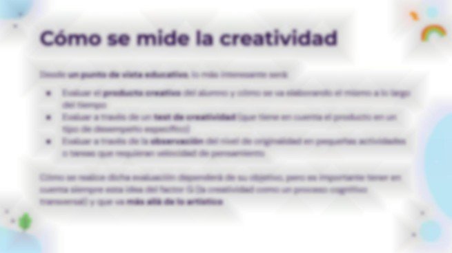 Plantilla de presentación ¿Qué es la creatividad y cómo evaluarla?
