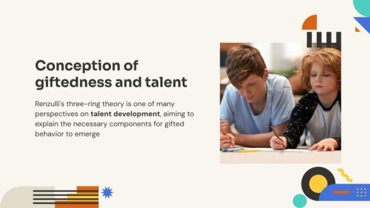 Plantilla de presentación La teoría de los tres anillos de Renzulli