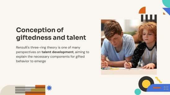 Plantilla de presentación La teoría de los tres anillos de Renzulli