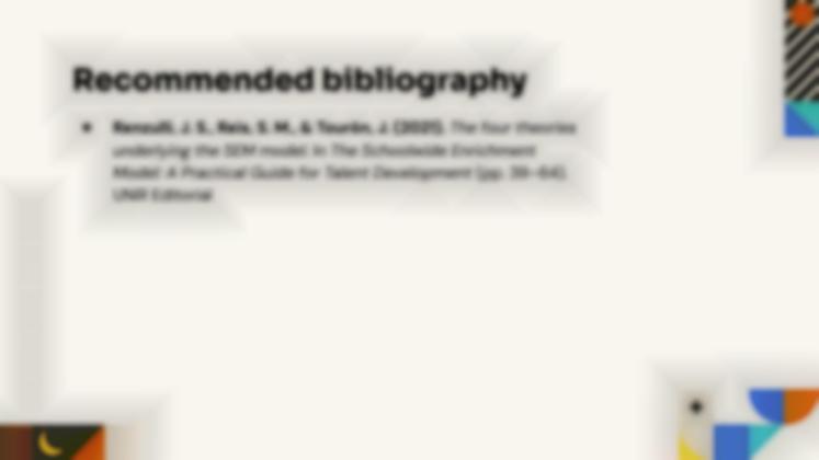 Plantilla de presentación La teoría de los tres anillos de Renzulli