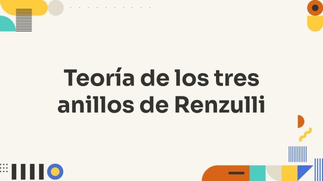 Plantilla de presentación La teoría de los tres anillos de Renzulli