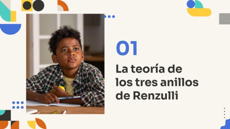Plantilla de presentación La teoría de los tres anillos de Renzulli