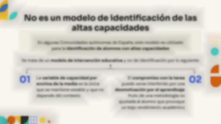 Plantilla de presentación La teoría de los tres anillos de Renzulli