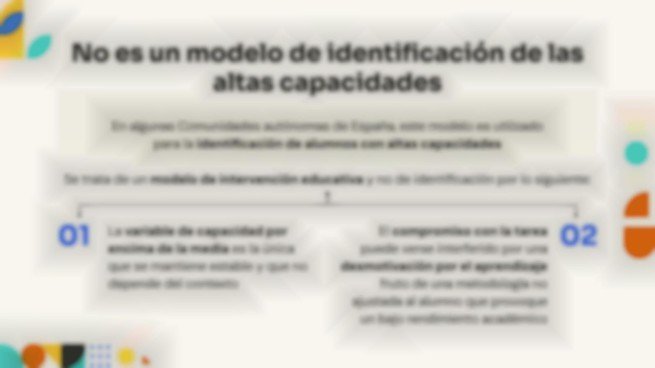 Plantilla de presentación La teoría de los tres anillos de Renzulli