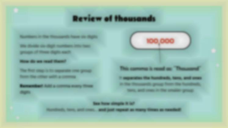 Nine-digit Numbers presentation template 