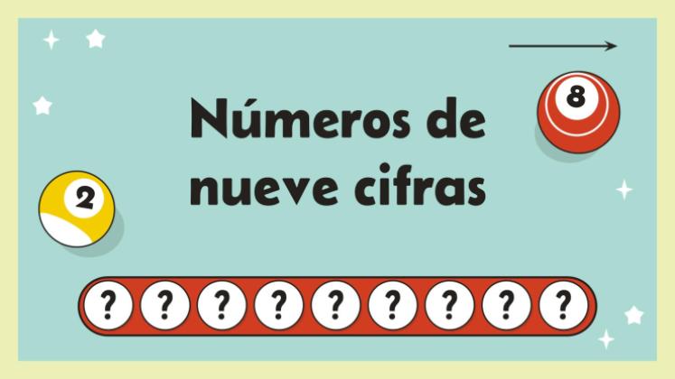 Plantilla de presentación Números de nueve dígitos