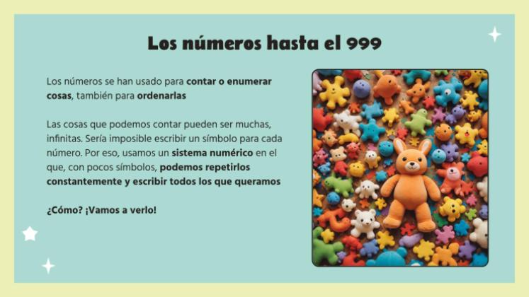 Plantilla de presentación Números de nueve dígitos