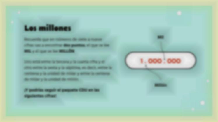 Plantilla de presentación Números de nueve dígitos