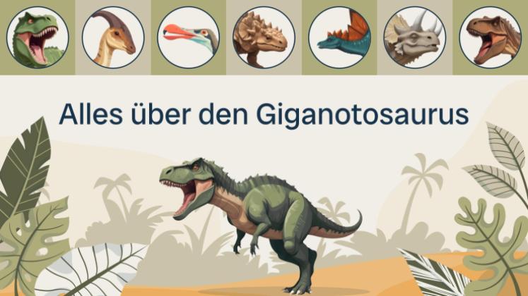 Alles über Giganotosaurus Präsentationsvorlage