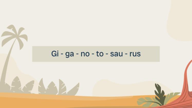 Alles über Giganotosaurus Präsentationsvorlage