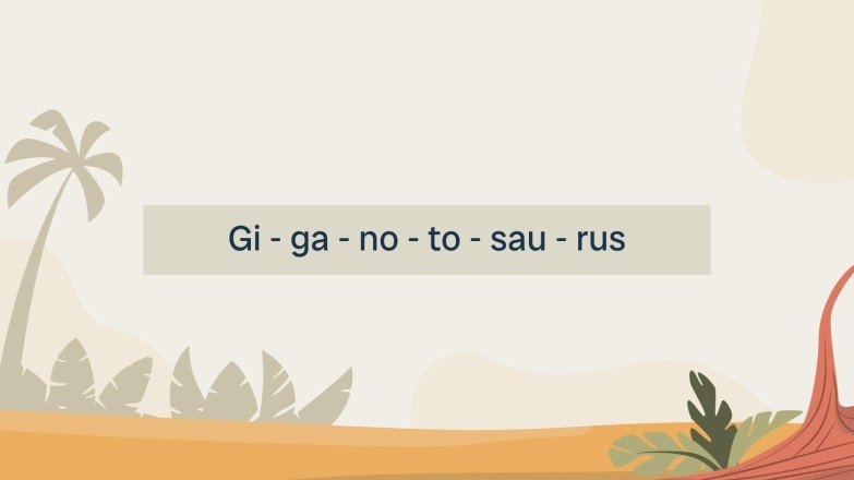 Alles über Giganotosaurus Präsentationsvorlage